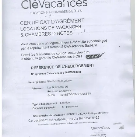 Gite Provence Luberon -Paca- Acces Pmr-Ancv Revest-des-Brousses Extérieur photo